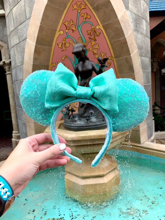 Mint Sequin Mouse Ears - Etsy