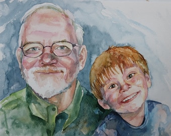 Personalisiertes Portrait in Aquarell nach Ihrem eigenen Bild