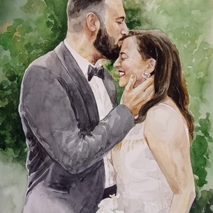 Custom watercolor portrait from your own picture