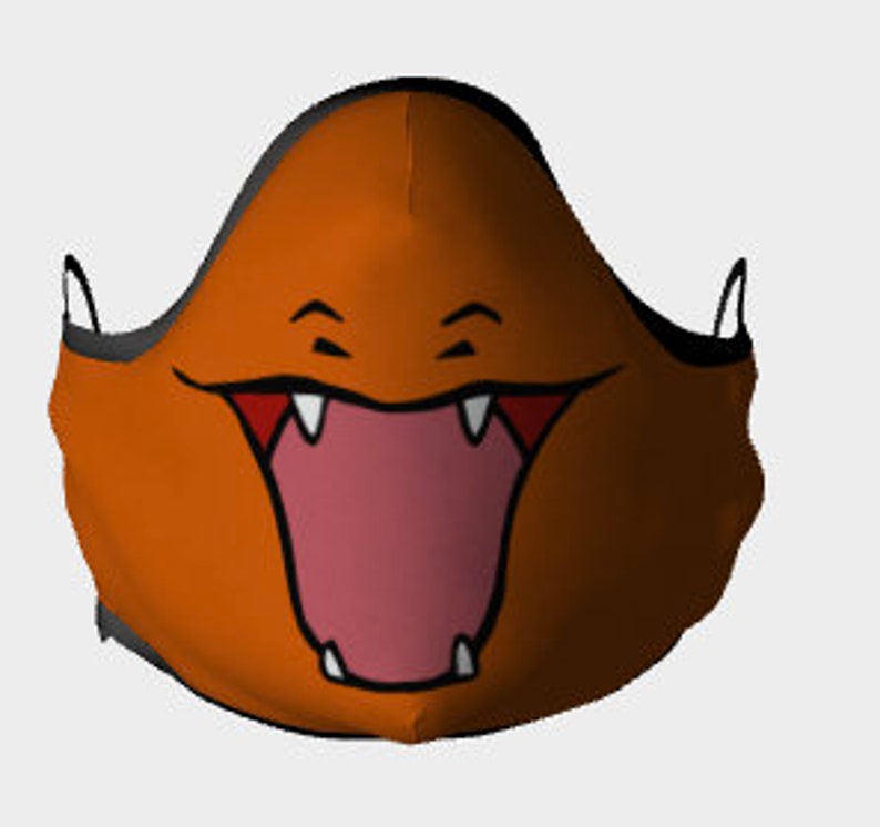 Charizard Pokémon Face Mask Reusable With Filter Poke Etsy