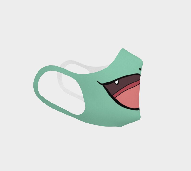 Bulbasaur face mask Fun Pokemon Face Mask Gift Mask Kids | Etsy