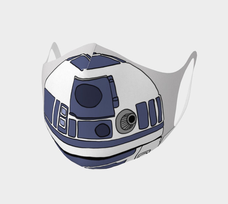 R2D2 Face Mask Star Wars Face Mask Halloween Face Mask | Etsy