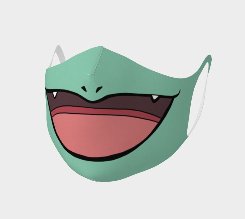 Bulbasaur face mask Fun Pokemon Face Mask Gift Mask Kids | Etsy