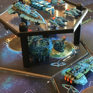 8 Twilight Imperium Fleet Stands 85mm wide x40mm risers TI4 compatible -These are the HACAN&#39;S PAJAMAS!