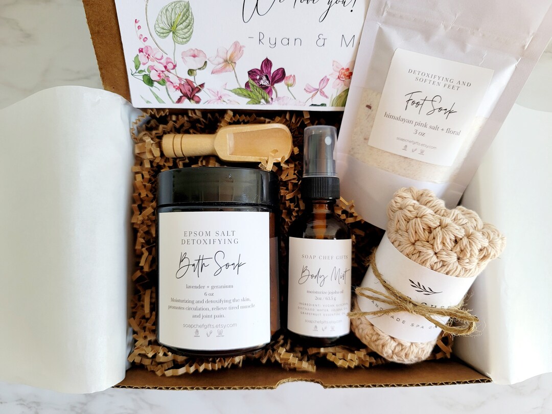 Bath Soak Box Bath Gift Foot Soak Gift Bath Soak Salt Gift Etsy