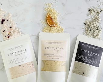 Foot Soak Pouch: Epsom Salt, Rose, Orange, Peppermint