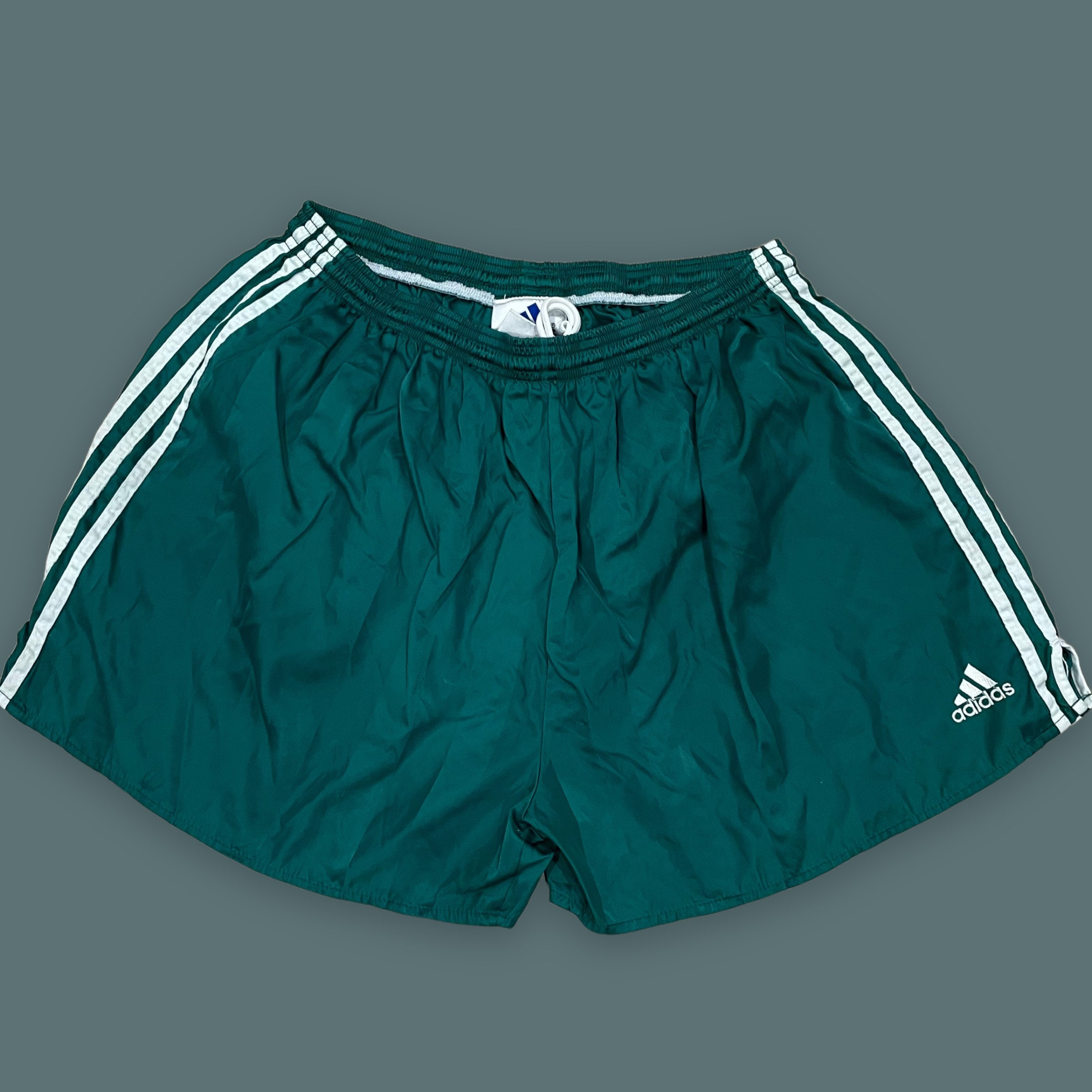 Vintage 90s Adidas Shorts/ Pine Green/ Style L - Etsy