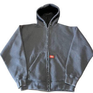 Dickies thermal clearance lined zip hoodie