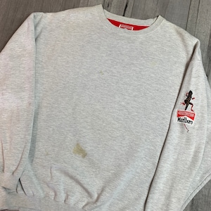 Vintage Marlboro Adventure Crewneck / Embroidered Lizard Cigarette Smoking Brand Logo Graphic Print / Streetwear Fashion / Retro Style 90s