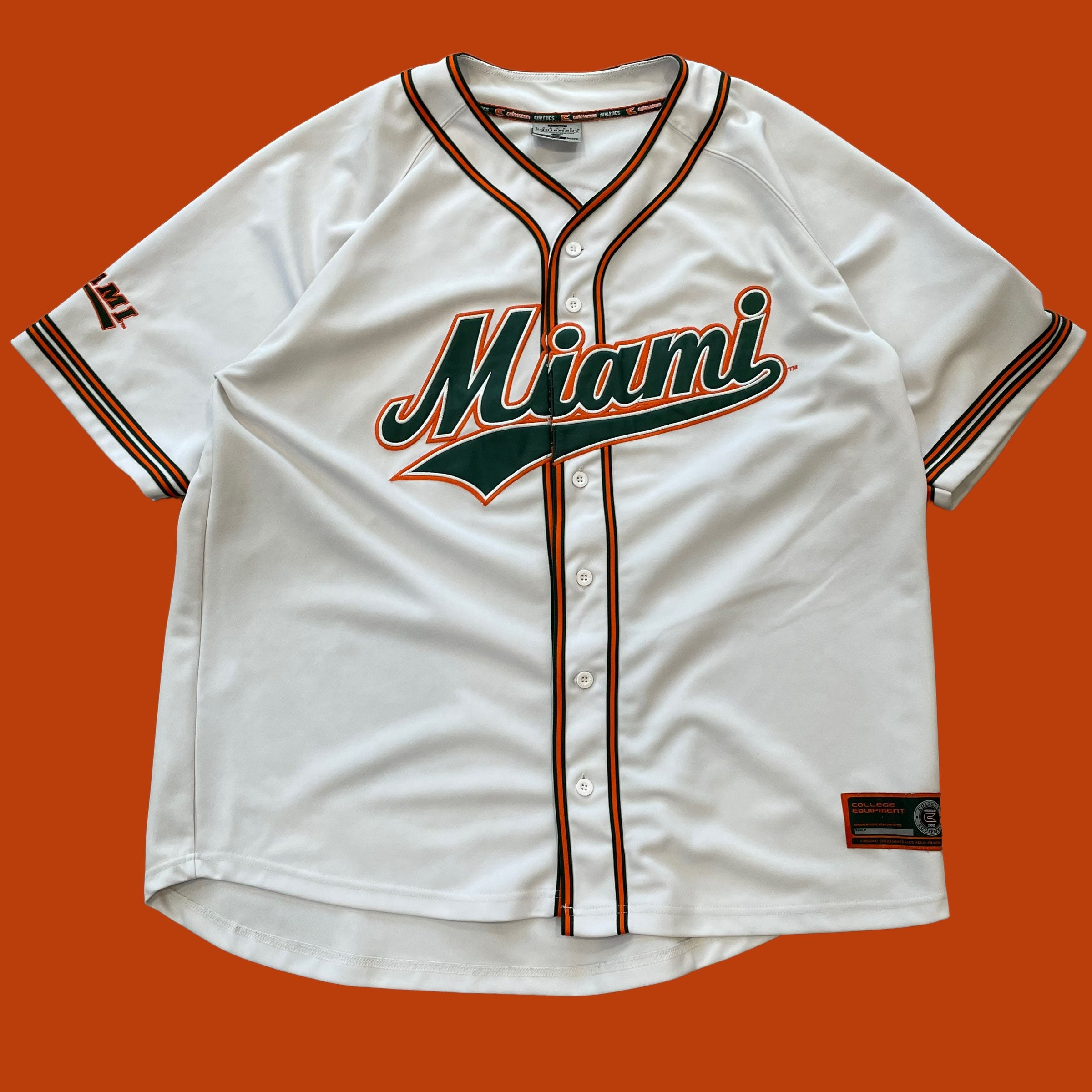 Miami Hurricanes Jersey Custom Name and Number College Baseball Gray