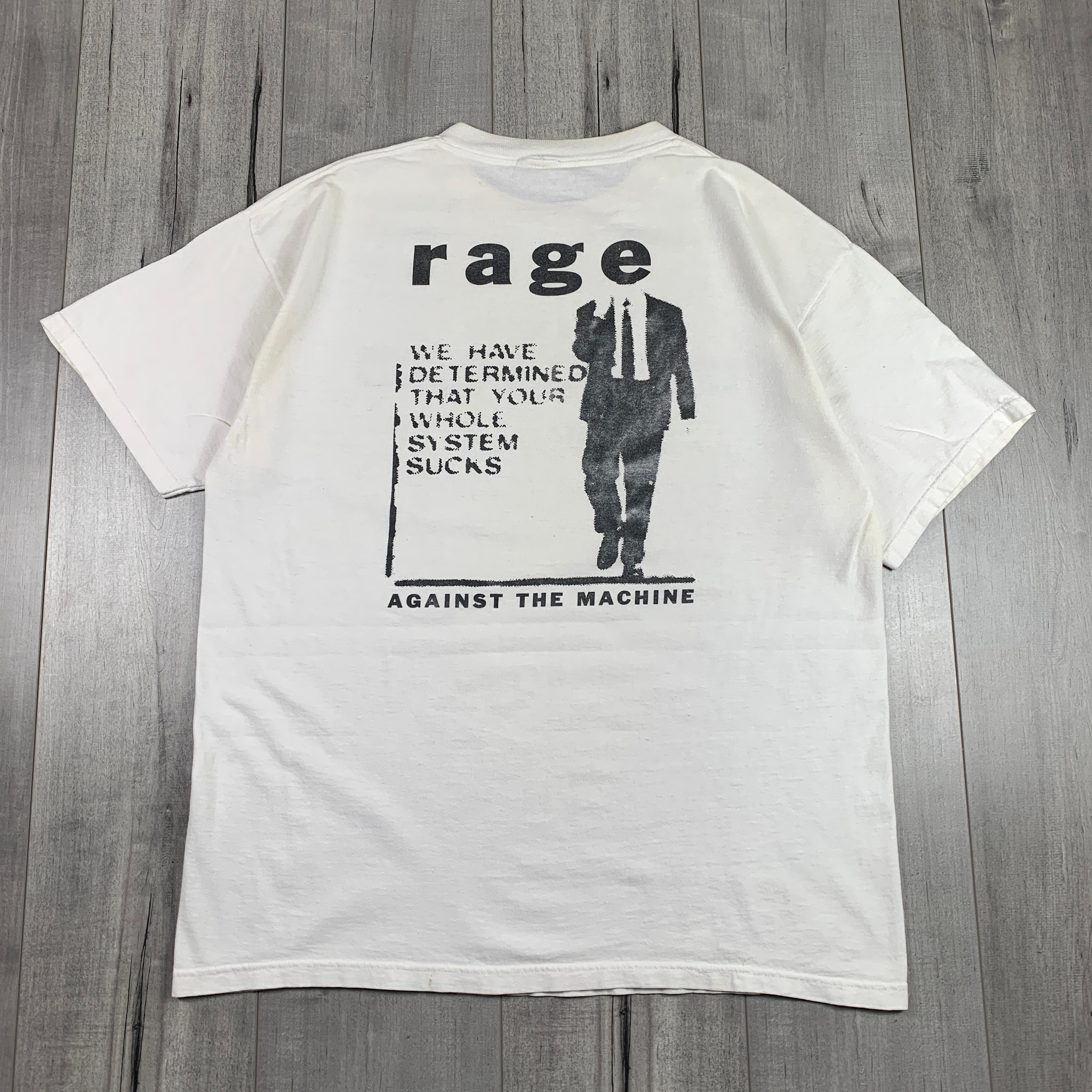 Maglietta Rage Against The Machine Album 1999 - Bianca, Unisex, Taglie S-5XL
