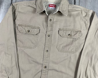 Vintage Wrangler Premium Quality Button Down Shirt / Long - Etsy Denmark