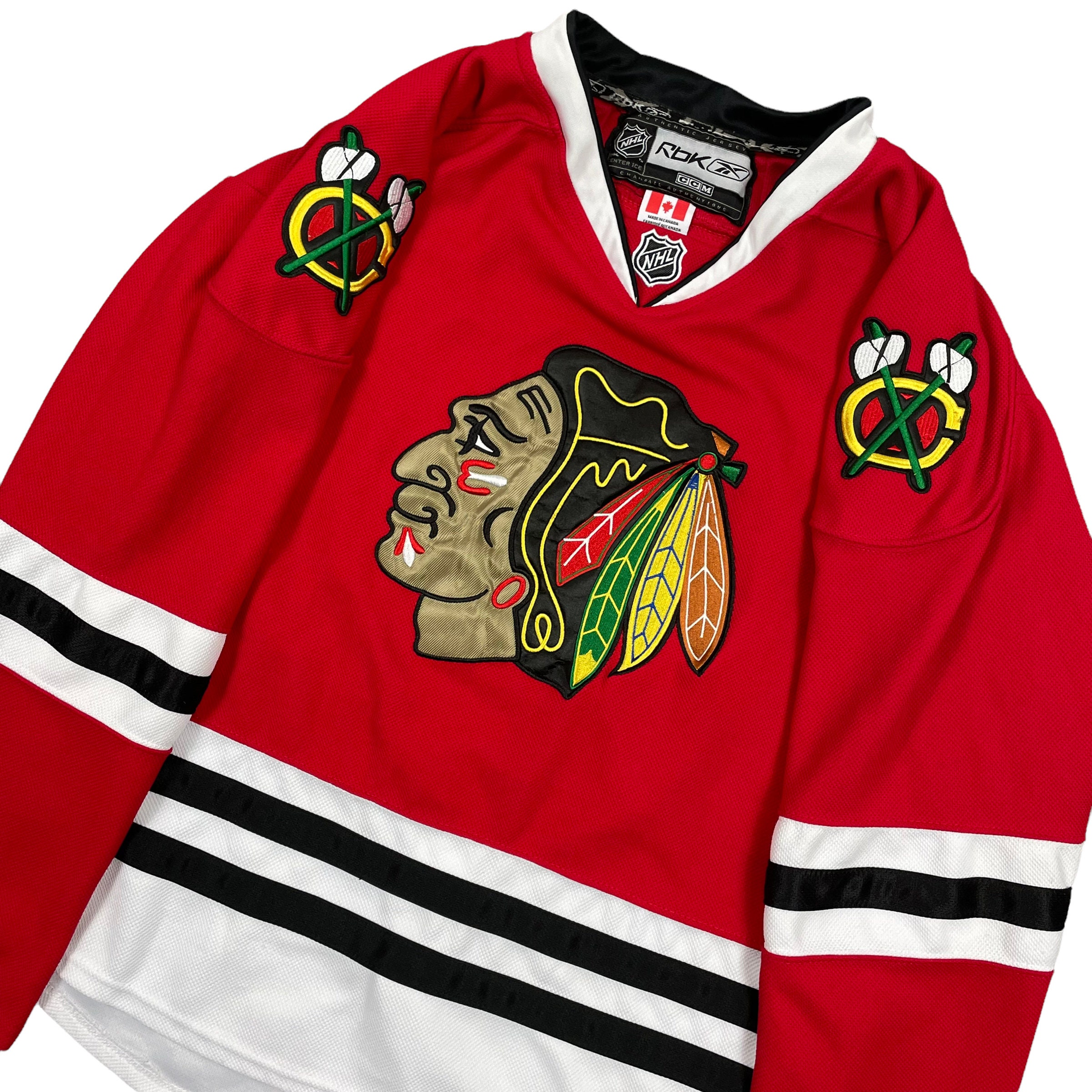 NHL Reebok CCM Chicago Blackhawks Patrick Kane #88 Size 48 Hockey Jersey,  Red