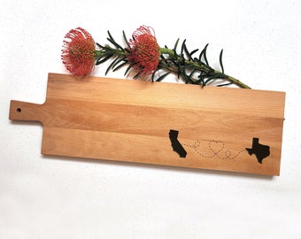 Coupled State Charcuterie Board - Engraved bread board,Personalized gift, birthday, housewarming