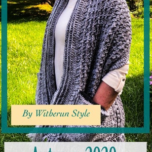 Crochet Pattern: Thermal Pocket Shawl. INSTANT DOWNLOAD image 2