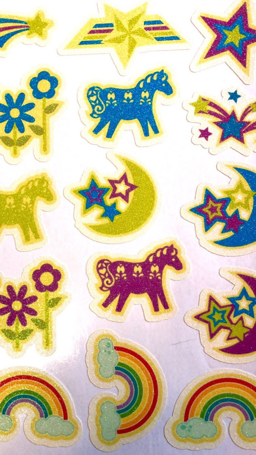 Glitary Sticker Glitter Stickers - Etsy