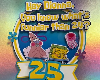 Custom cake topper | birthday | 25th birthday