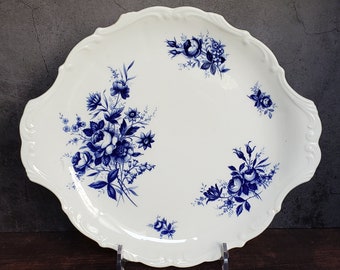 Royal Albert Bone China Connoisseur Handled Serving Platter/Cake Plate, Made in England, C.1960s