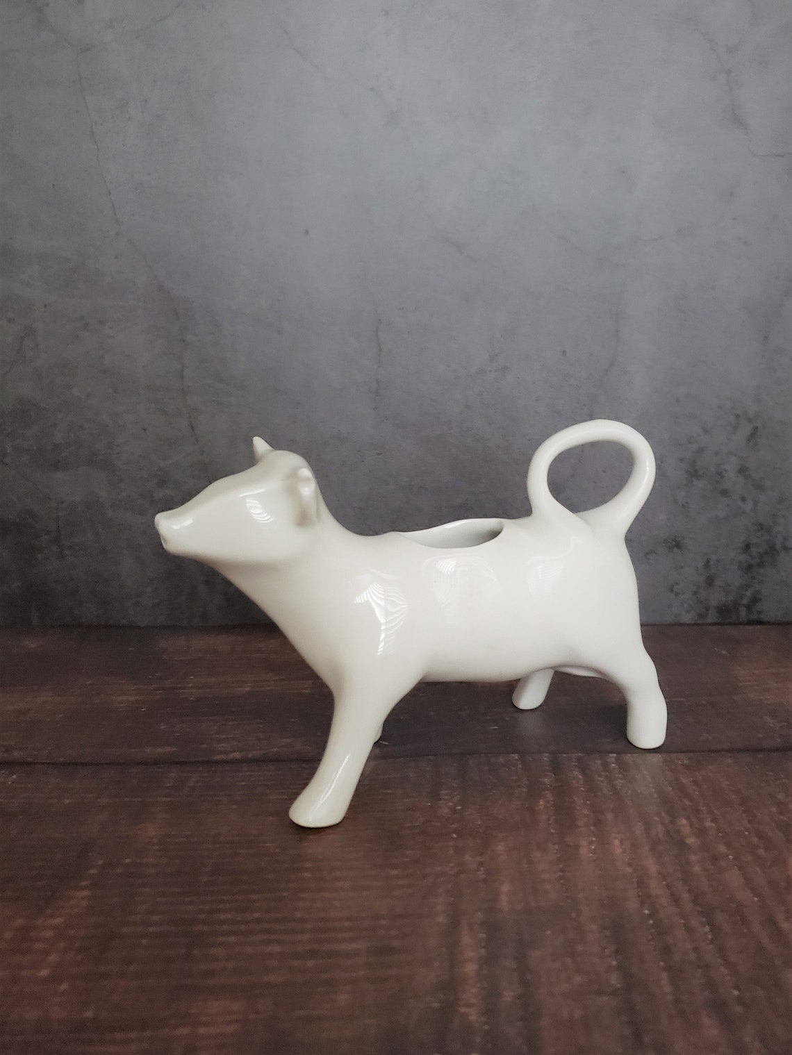 Vintage Hoan Porcelain Cow Creamer 4 Oz Made in France Etsy
