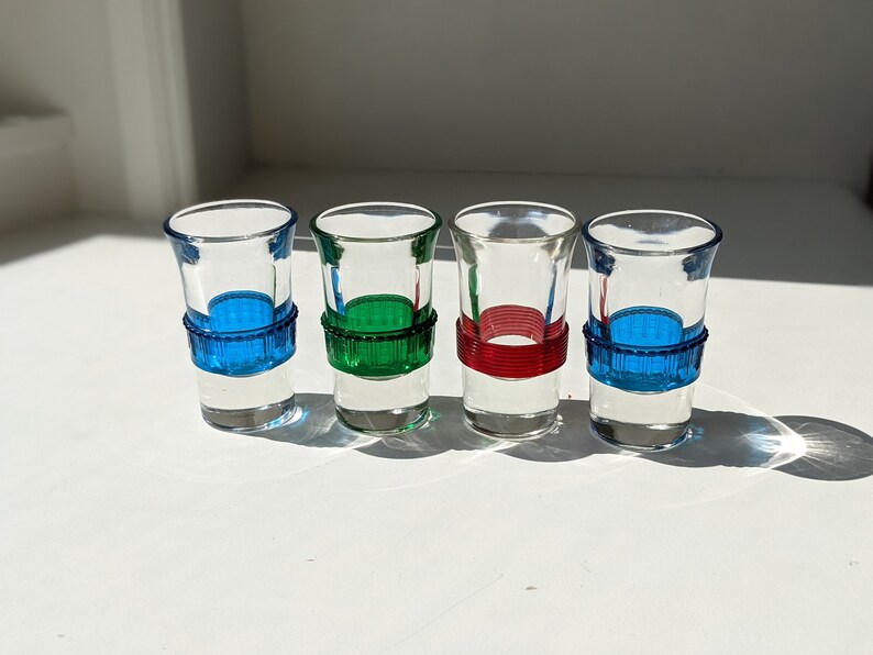 4 Vintage Blade Runner Tsing Tao Shot Glasses With Celluloid Etsy