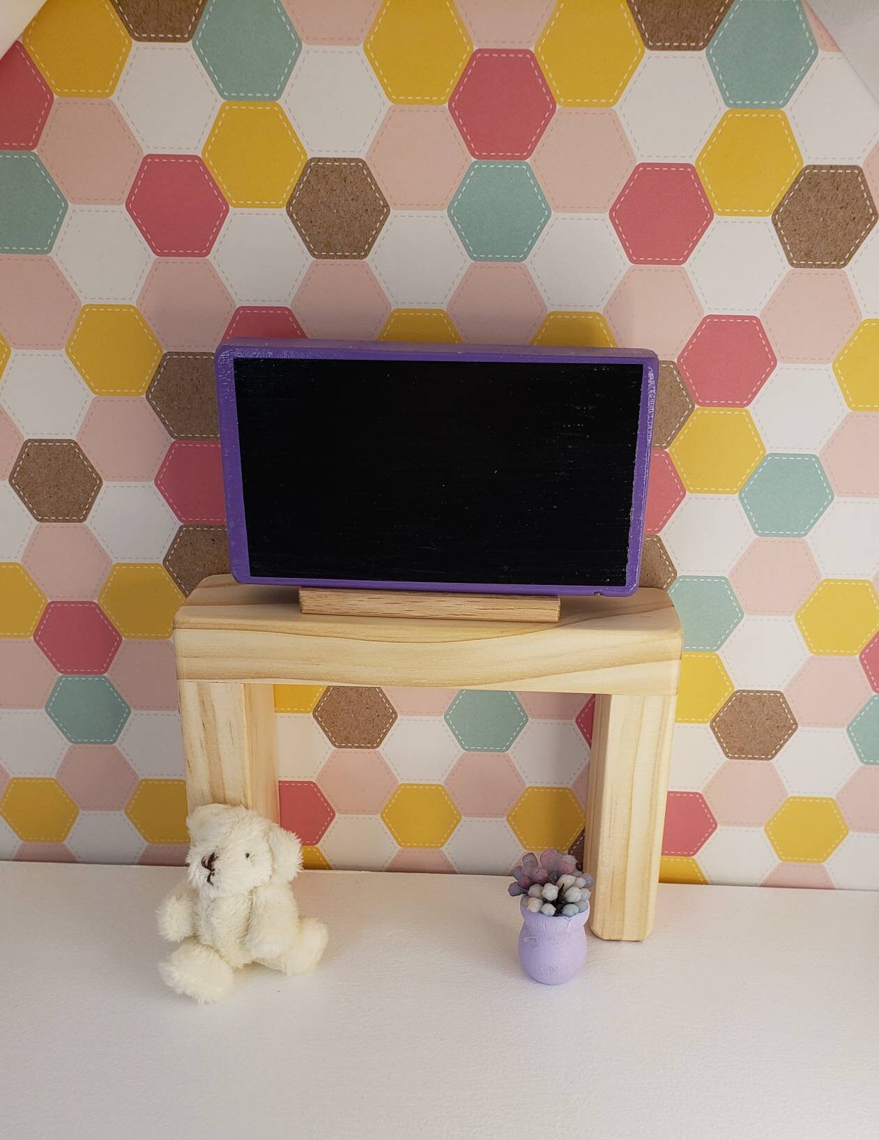 TV STAND Entry Way Table 1/6 Scale Handmade Wooden Etsy