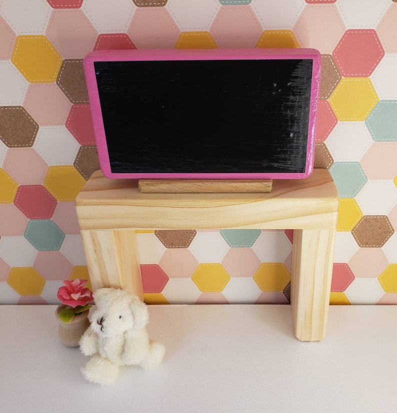 TV STAND Entry Way Table 1/6 Scale Handmade Wooden Etsy