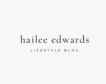editable diy minimalist logo, modern logo design, blogger logo, photoshop logo template, influencer brand, classic business logo, download