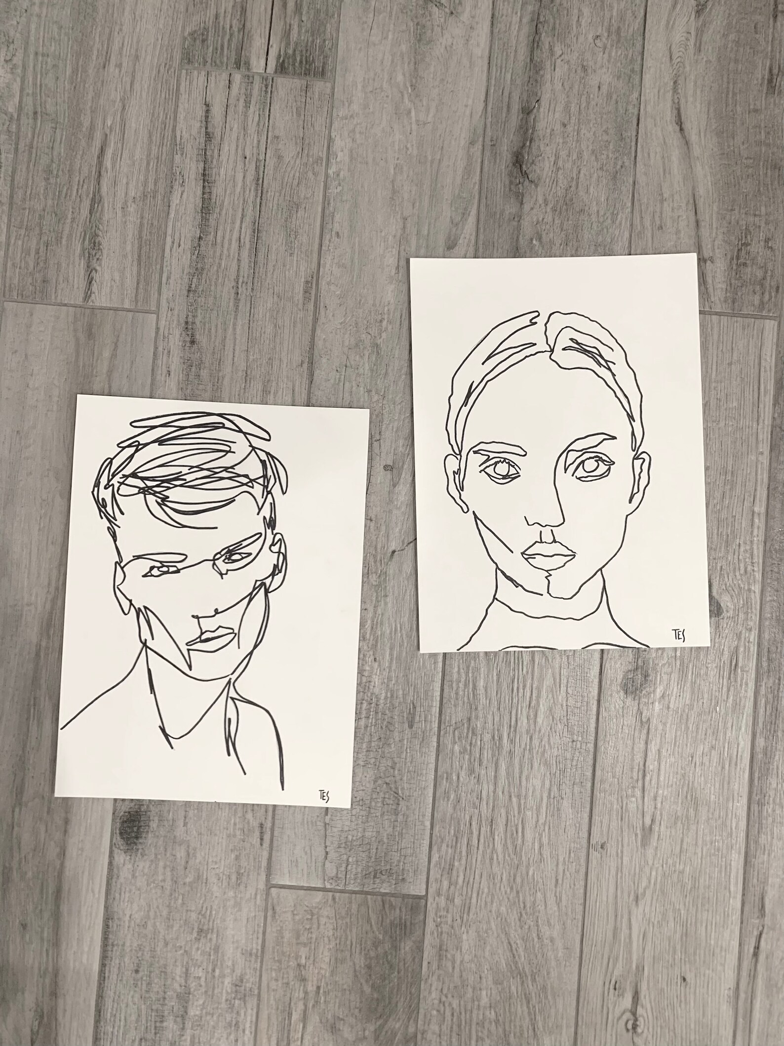 Contour Drawing all Proceeds Go to Etsy