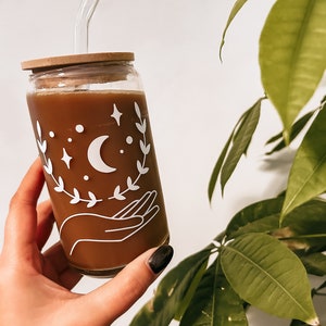 Hand and moon cup