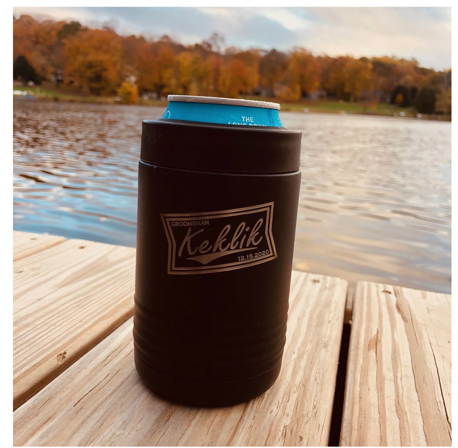 Personalized Engraved CAN koozie Groomsmen Gift Beer Koozie Etsy