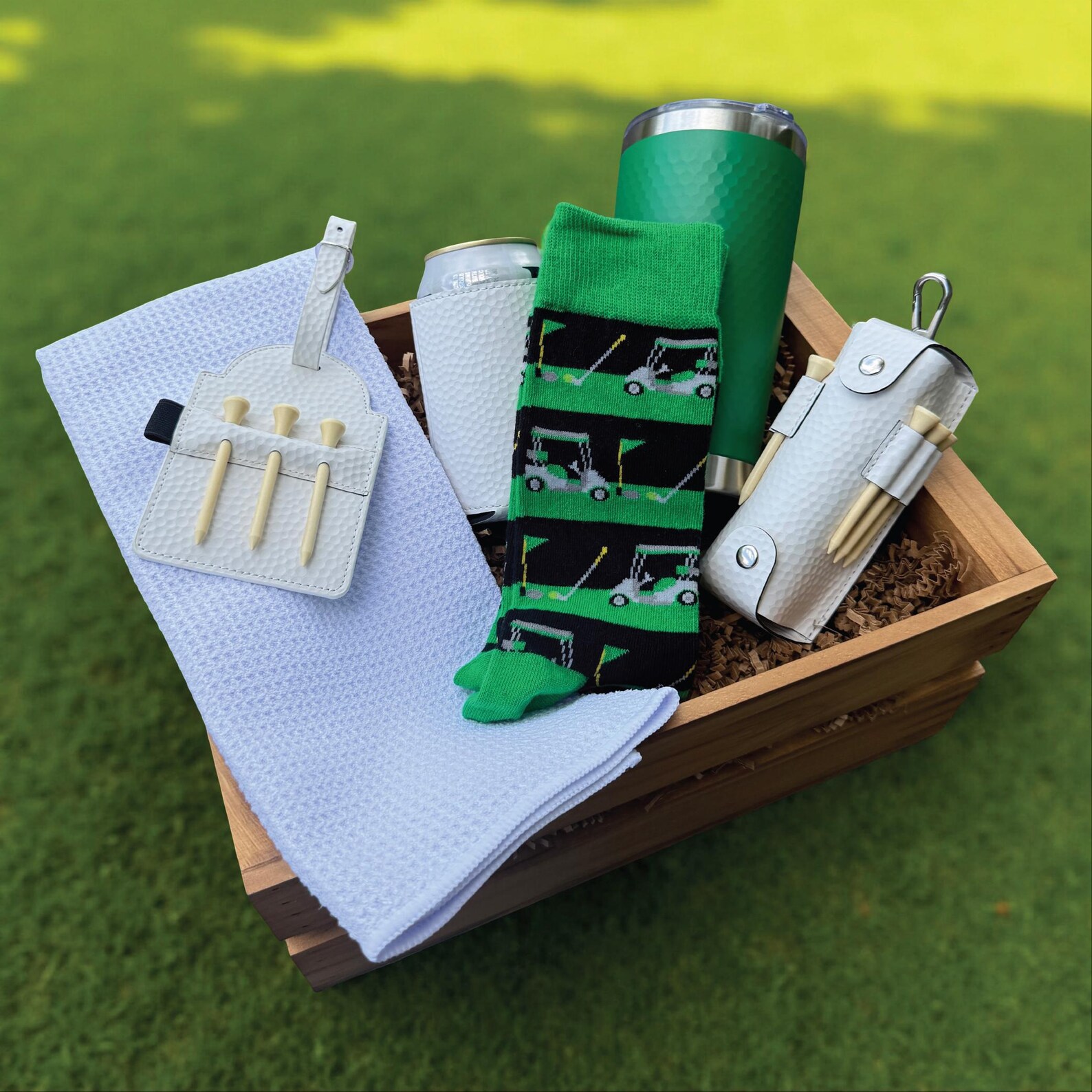 Golf Gift Basket Set – 7 Piece Personalized Golf Gift for Men, Father’s ...
