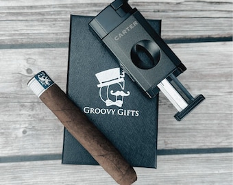 V-cut lighter, lighter, cigar cutter, cigar gifts, torch lighter, cigar essentials, custom lighters, unique lighter, custom torch lighter