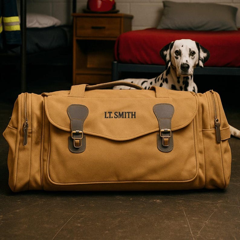 Personalized Firefighter Station Duffle - photo 1 of 11