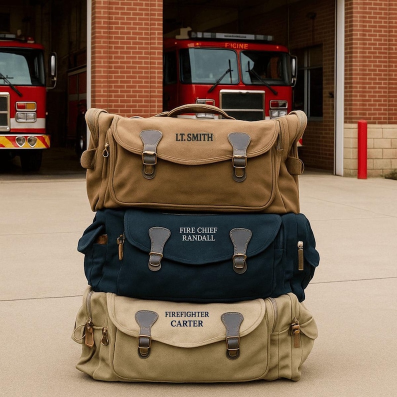 Personalized Firefighter Station Duffle - photo 2 of 11