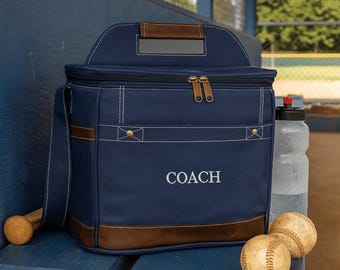 Personalized Baseball Lunch Box: Insulated Cooler Bag with Bottle Opener
