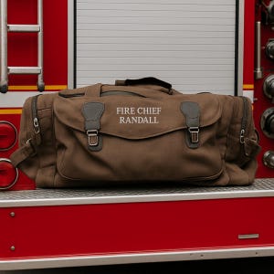 Personalized Firefighter Station Duffle - photo 10 of 11