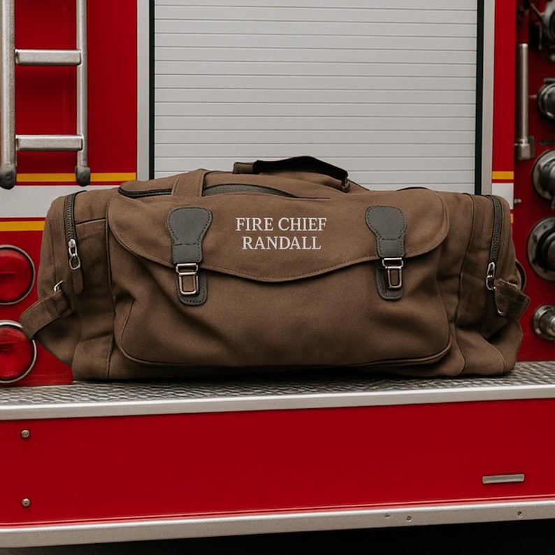 Personalized Firefighter Station Duffle - photo 10 of 11