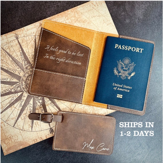 Porte-Passeport Voyage - Portefeuille Organisateur - Cadeau Homme Pratique Pour Voyageur