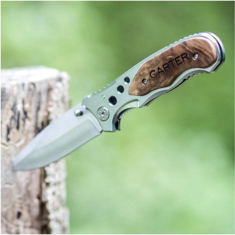 Personalized Knife Pocket Knife Hunting Knife Engraved Etsy