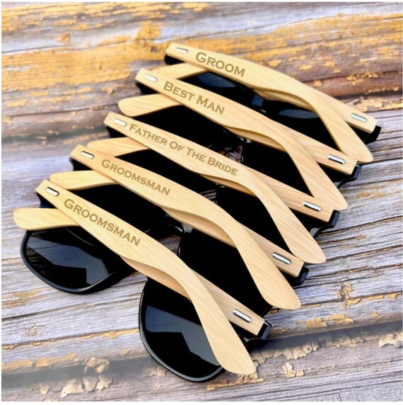 Personalized Sunglasses Engraved Glasses Wedding Party Gift Etsy