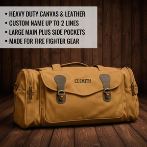 Personalized Firefighter Station Duffle - photo 4 of 11