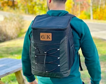 Personalized Backpack Cooler, Insulated Cooler Bag for Men, Custom Beach and Tailgate Cooler, Gift for Dad, Golf Cooler Backpack