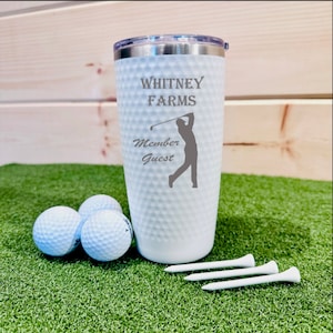 Golf Outing Tumbler, Golf Tournament, Dimpled Tumbler