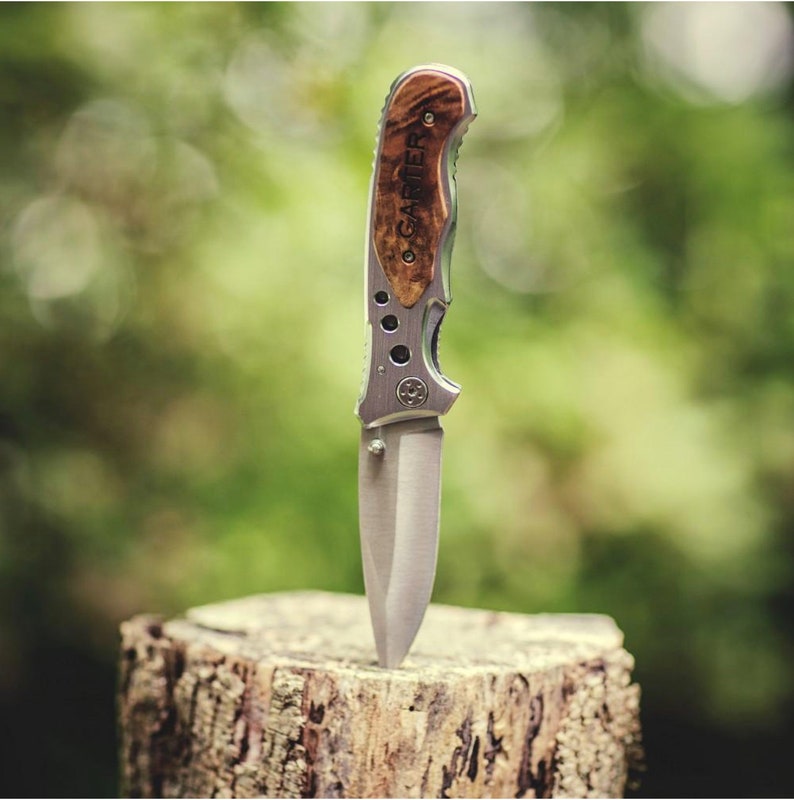 Personalized Knife Pocket Knife Hunting Knife Engraved Etsy