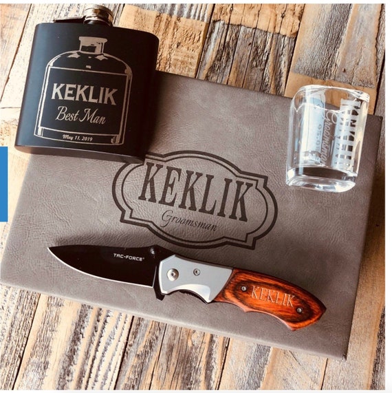 Groomsmen Gifts For Men Wedding Knife Set