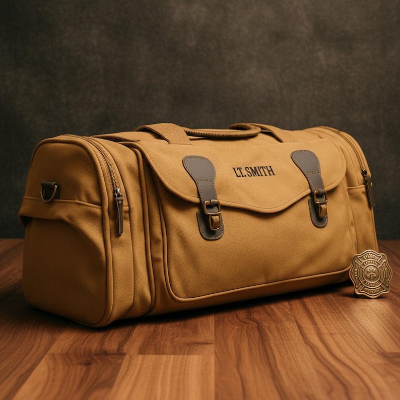 Personalized Firefighter Station Duffle - photo 3 of 11