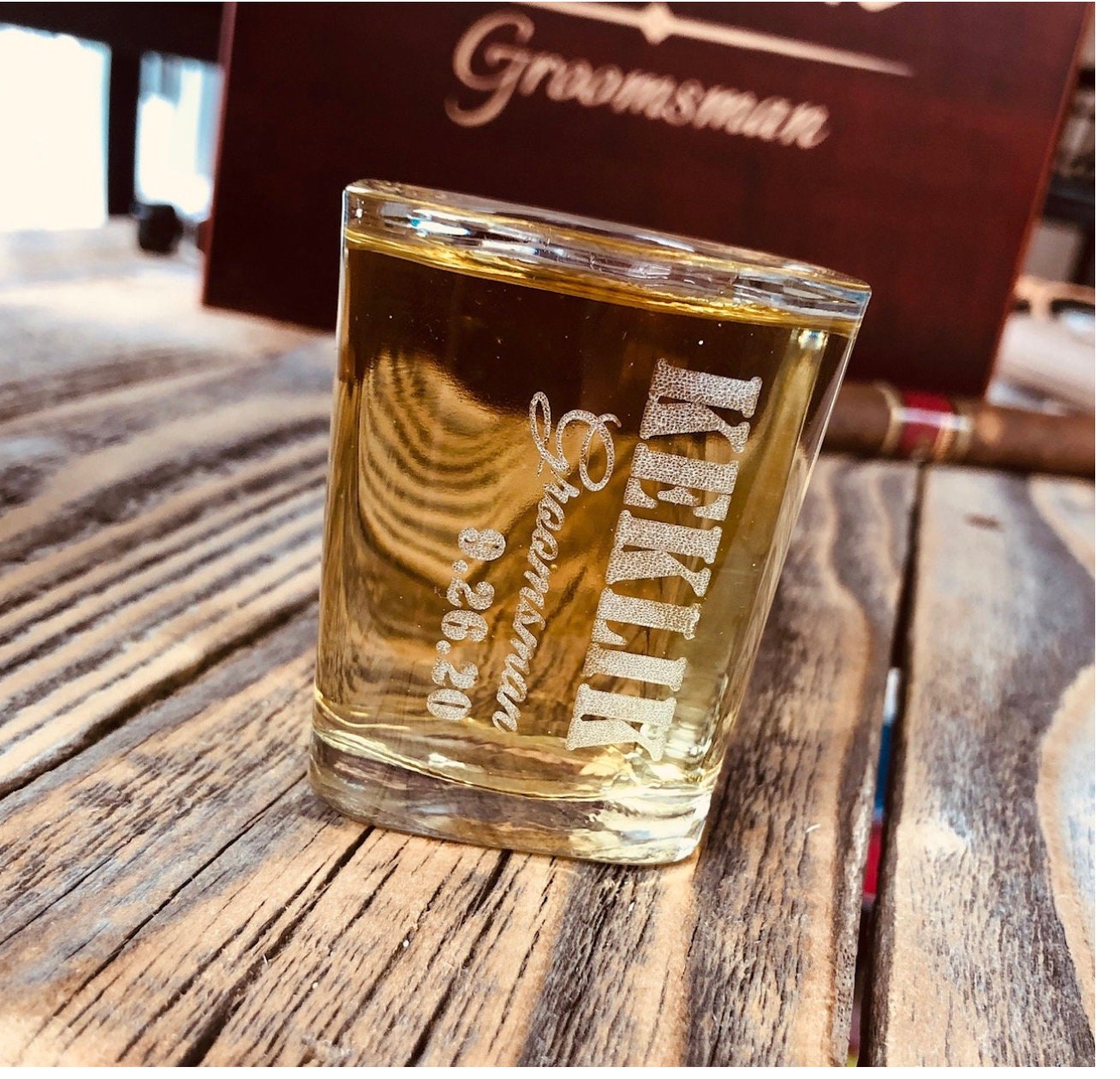 Groomsmen Proposal Gifts Personalized Shot Glass Groomsmen Etsy