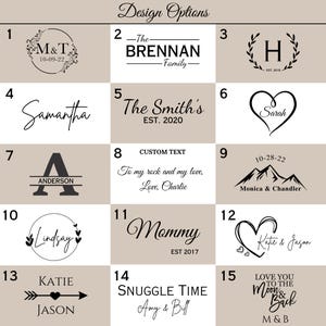 Custom Throw Blanket, Anniversary Gifts for Couples, Cotton Anniversary Gift Idea, Sentimental Home Decor, Personalized Throw Blanket Bild 5