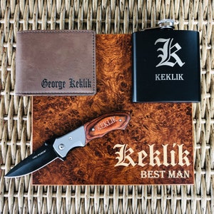 Groomsmen Gift Boxes | Groomsmen Gift Box Set | Groomsmen Keepsake Gift Sets | Wooden Cigar Box | Humidor |