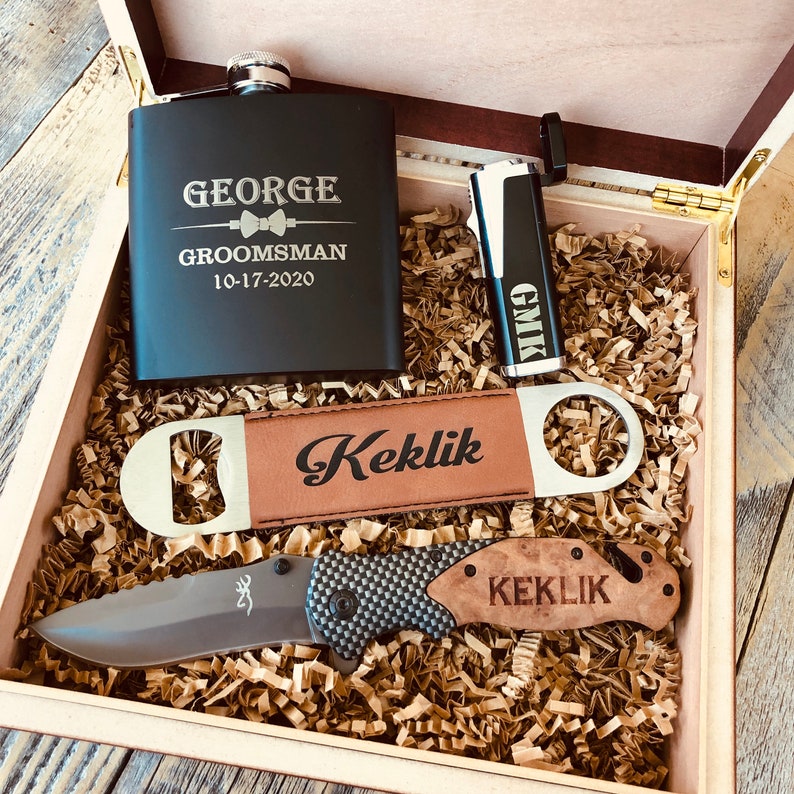 Groomsman Gift Box Complete Groomsmen Gift Set Groomsman Etsy Australia